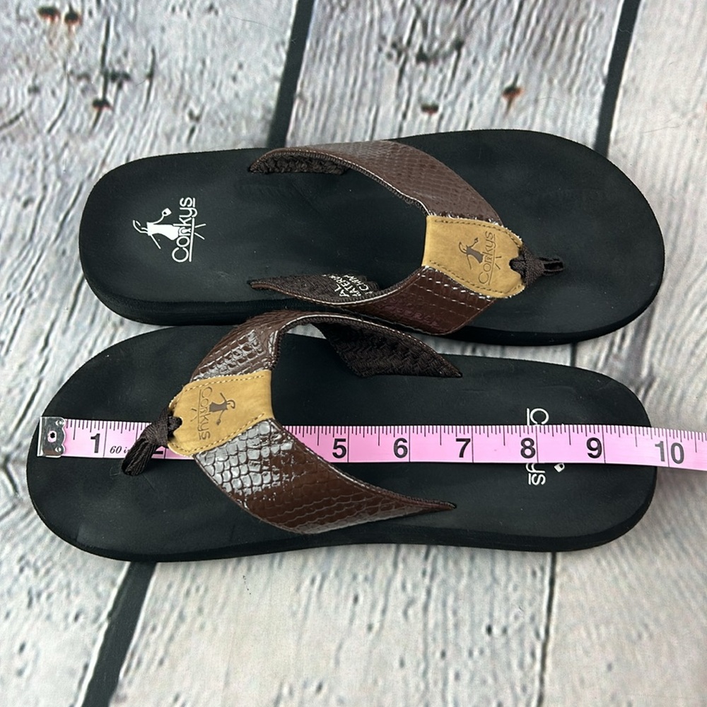 CORKYS ROYAL Brown Thong Slip On Soft Flip Flop Sandals - Picture 9 of 17